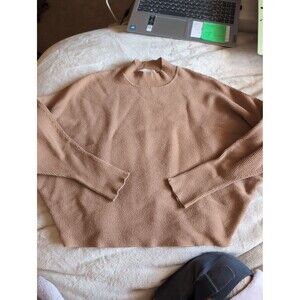 Philosophy turtle neck tan colored size large
